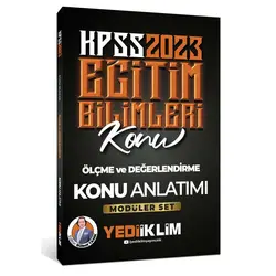 Yediiklim 2023 KPSS Eğitim Bilimleri Ölçme ve Değerlendirme Konu Anlatımı