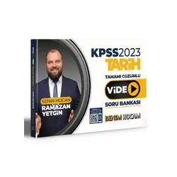 Benim Hocam 2023 KPSS Tarih Video Tamamı Çözümlü Soru Bankası