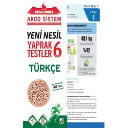 6. Sınıf Akıllı Damla Türkçe Yeni Nesil Yaprak Testler
