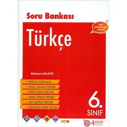 6. Sınıf Türkçe Soru Bankası - Mahmut Celayir - 4 Adım Yayınları