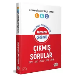 Editör 8. Sınf LGS Çözümlü Çıkmış Sorular ve Çözümleri