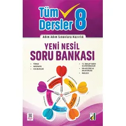 Damla 8. Sınıf Yeni Nesil Tüm Dersler Soru Bankası