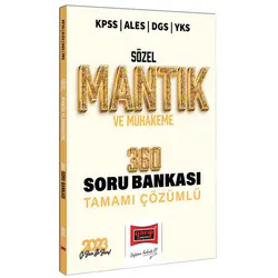 Yargı 2023 KPSS ALES DGS YKS Sözel Mantık ve Muhakeme Tamamı Çözümlü 360 Soru Bankası