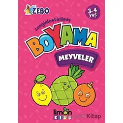 3-4 Yaş Zenginleştirilmiş Boyama - Meyveler - Kolektif - limonKIDS