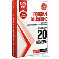 2023 KPSS Eğitim Bilimleri Program Geliştirme 20 Deneme - Kolektif - Pegem Akademi Yayıncılık