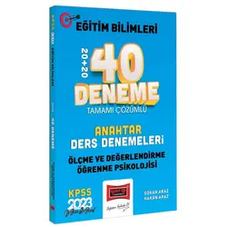 Yargı 2023 KPSS Eğitim Bilimleri Ölçme Değerlendirme ve Öğrenme Psikolojisi Çözümlü 40 Deneme