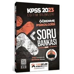 Yediiklim 2023 KPSS Eğitim Bilimleri Atölye Serisi Öğrenme Psikolojisi Video Çözümlü Soru Bankası