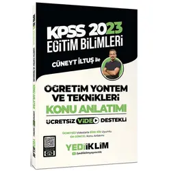 Yediiklim 2023 KPSS Eğitim Bilimleri Öğretim Yöntem ve Teknikleri Video Destekli Konu Anlatımı