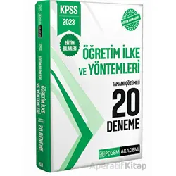 2023 KPSS Eğitim Bilimleri Öğretim İlke ve Yöntemleri 20 Deneme