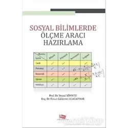 Sosyal Bilimlerde Ölçme Aracı Hazırlama - Veysel Sönmez - Anı Yayıncılık