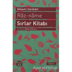 Raz-name - Sırlar Kitabı - Gülşenı-i Saruhanı - Büyüyen Ay Yayınları