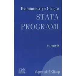 Ekonometriye Girişte Stata Programı - Turgut Ün - Derin Yayınları