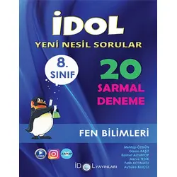 İdol 8. Sınıf Fen Bilimleri 20 Sarmal Yeni Nesil Deneme