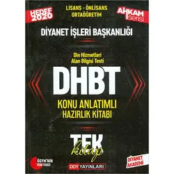 2020 DHBT Ahkam Serisi Tüm Adaylar Konu Anlatımlı Hazırlık Kitabı