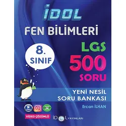 İdol 8. Sınıf LGS Yüksek Performans Fen Bilimleri 500 Soru Bankası
