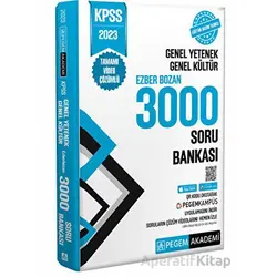 2023 KPSS Genel Yetenek Genel Kültür Ezberbozan 3000 Soru Bankası