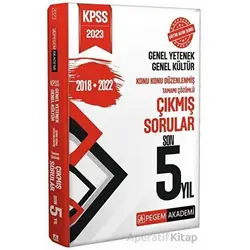 2023 KPSS Genel Yetenek Genel Kültür Konu Konu Çıkmış Sorular Son 5 Sınav Pegem Akademi Yayınları