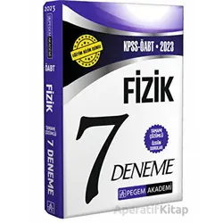 2023 KPSS ÖABT Fizik 7 Deneme - Kolektif - Pegem Akademi Yayıncılık