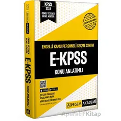 2023 E-KPSS Konu Anlatımlı - Kolektif - Pegem Akademi Yayıncılık