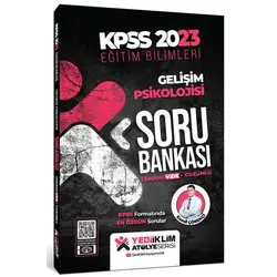 Yediiklim 2023 KPSS Eğitim Bilimleri Atölye Serisi Gelişim Psikolojisi Video Çözümlü Soru Bankası