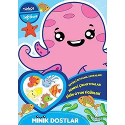 Minik Dostlar - Deniz Altında Boyama Kitabı - Kolektif - Doğan Çocuk