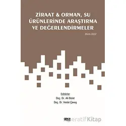 Ziraat ve Orman, Su Ürünlerinde Araştırma ve Değerlendirmeler / Ekim 2022