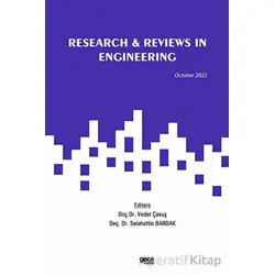 Research and Reviews in Engineering - October 2022 - Selahattin Bardak - Gece Kitaplığı