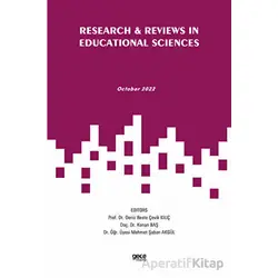 Research and Reviews in Educational Sciences - October 2022
