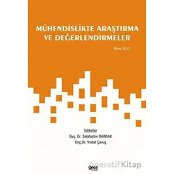 Mühendislikte Araştırma ve Değerlendirmeler / Ekim 2022 - Kolektif - Gece Kitaplığı