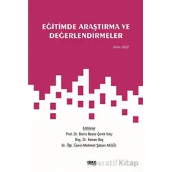 Eğitimde Araştırma ve Değerlendirmeler / Ekim 2022 - Kolektif - Gece Kitaplığı