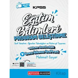 KPSS Eğitim Bilimleri Program Geliştirme Ders İzleme Defteri - Kolektif - Pegem Akademi Yayıncılık