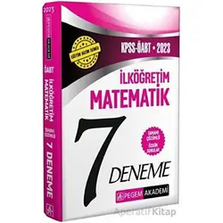 Pegem 2023 ÖABT İlköğretim Matematik 7 Deneme Çözümlü Pegem Akademi Yayınları