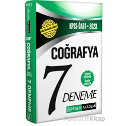 2023 KPSS ÖABT Coğrafya Öğretmenliği 7 Deneme - Kolektif - Pegem Akademi Yayıncılık