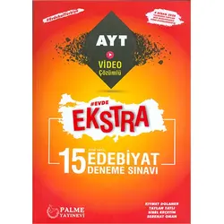 Palme AYT Edebiyat Evde Ekstra 15 Deneme Sınavı