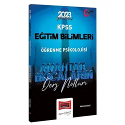 Yargı 2023 KPSS Eğitim Bilimleri Anahtar Hocaların Öğrenme Psikolojisi Ders Notları