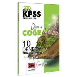 Yargı 2023 KPSS Divan-ı Coğrafya Tamamı Çözümlü 10 Deneme
