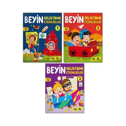 Yükselen Zeka Mucit Karınca Beyin Geliştirme Etkinlikleri (3 Kitap Set)