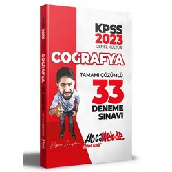 Hocawebde 2023 KPSS Coğrafya Tamamı Çözümlü 33 Deneme Sınavı