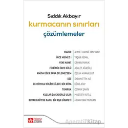 Kurmacanın Sınırları Çözümlemeler - Sıddık Akbayır - Pegem Akademi Yayıncılık