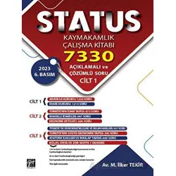 STATUS Kaymakamlık Çalışma Kitabı 7330 Açıklamalı ve Çözümlü Soru (3 Cilt)