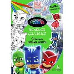 Pjmasks - Renkler Çıldırdı! Çıkartmalı Boyama Partisi - Kolektif - Doğan Çocuk