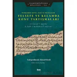 Limlerde Konu, İlke Ve Meseleler - Felsefe Ve Kelamda Konu Tartışmaları