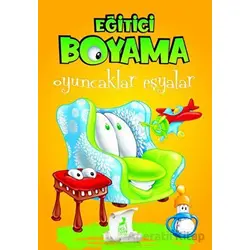 Eğitici Öğretici Boyama - Oyuncaklar Eşyalar - Kolektif - Ren Çocuk