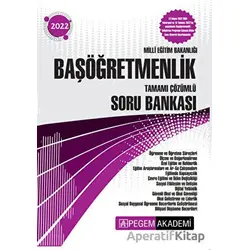 2022 Milli Eğitim Bakanlığı Başöğretmenlik Tamamı Çözümlü Soru Bankası