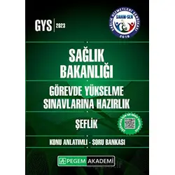 2023 Sağlık Bakanlığı Görevde Yükselme Sınavlarına Hazırlık Şeflik Konu Anlatımlı Soru Bankası