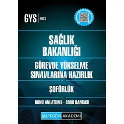 2023 Sağlık Bakanlığı Görevde Yükselme Sınavlarına Hazırlık Şoförlük Konu Anlatımlı Soru Bankası