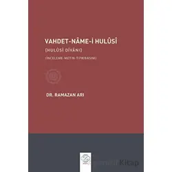 Vahdet - Name-i Hulusi - Kolektif - Post Yayınevi