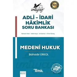 İmtiyaz Adli - İdari Hakimlik Soru Bankası Medeni Hukuk - Bahadır Erkol - Temsil Kitap