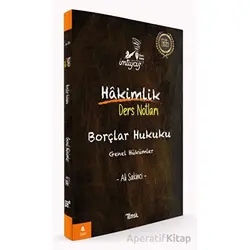 İmtiyaz Borçlar Hukuku Genel Hükümler Hakimlik Ders Notları - Ali Sakinci - Temsil Kitap