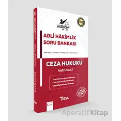 İmtiyaz Adli Hakimlik Soru Bankası Ceza Hukuku - Metin Kaya - Temsil Kitap